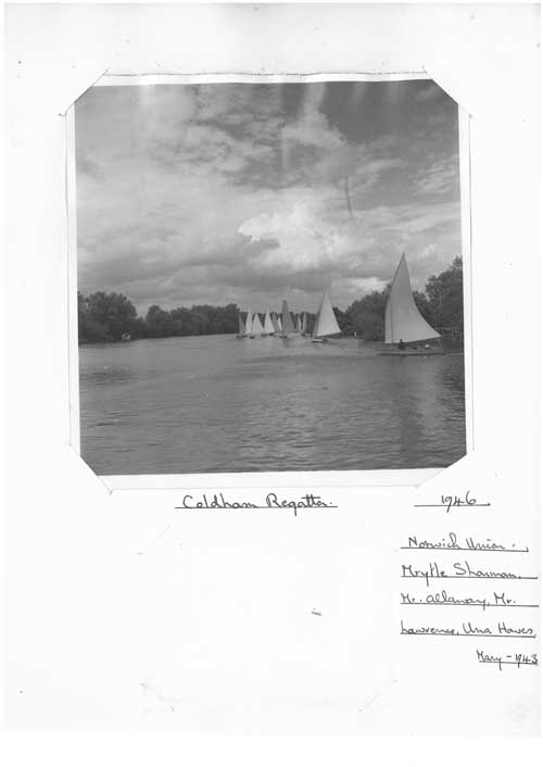 Coldham Hall regatta 1946